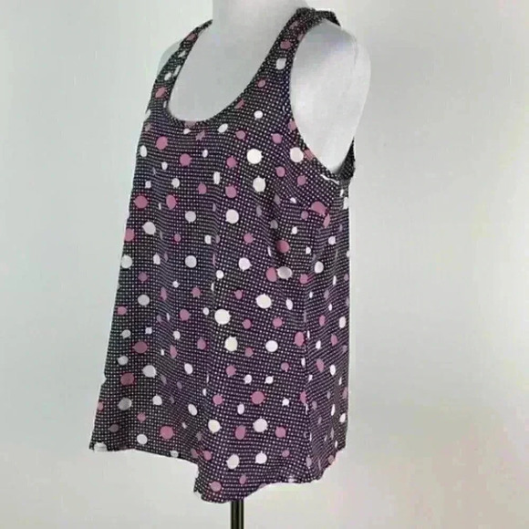 Curt women’s tank top size M pink white polka dot - Picture 6 of 8